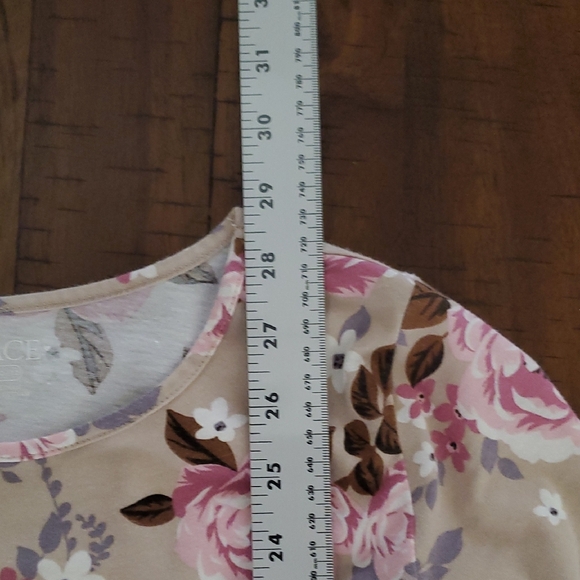 The Children's Place Girls Floral Long Sleeve Dress - Size L (10/12) - Picture 6 of 8